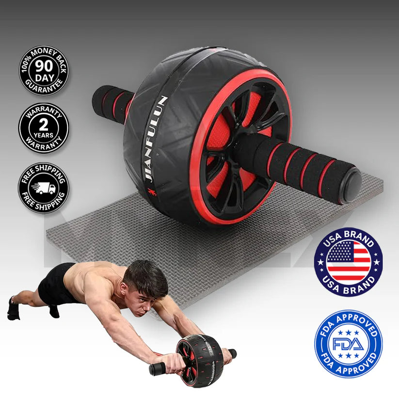 Big Ab Roller Wheel – Wide Stability, Non-Slip Handles, Full Core Training