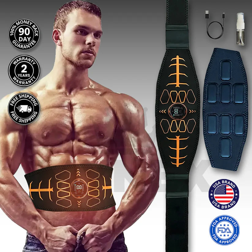 EMS Ab Toning Belt – Smart Adjustable EMS Trainer for Fast Core Activation (Men)