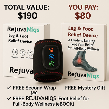 RejuvaNiqs™ - 3-in-1 Leg & Foot Relief Device