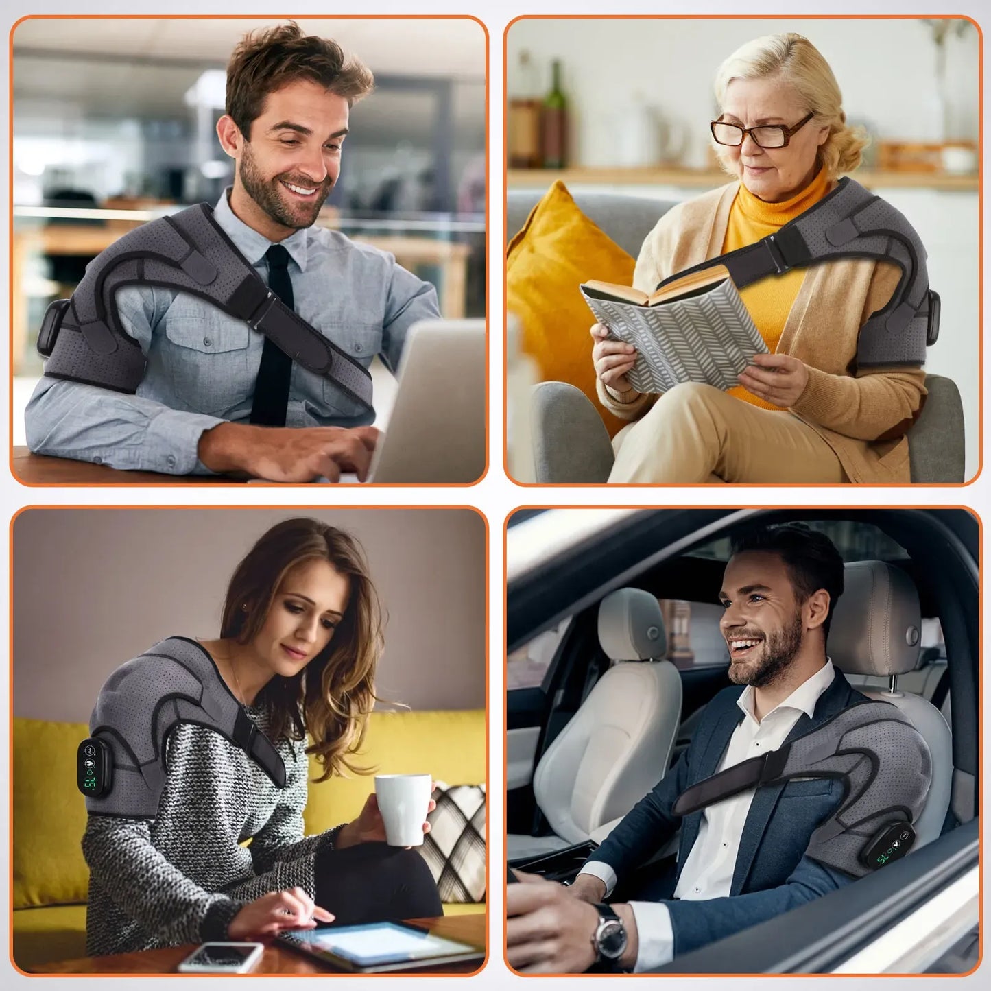 RejuvaNiqs™ - Electric Heating and massage Shoulder Brace